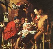 JORDAENS, Jacob Christ Driving the Merchants from the Temple zg oil on canvas